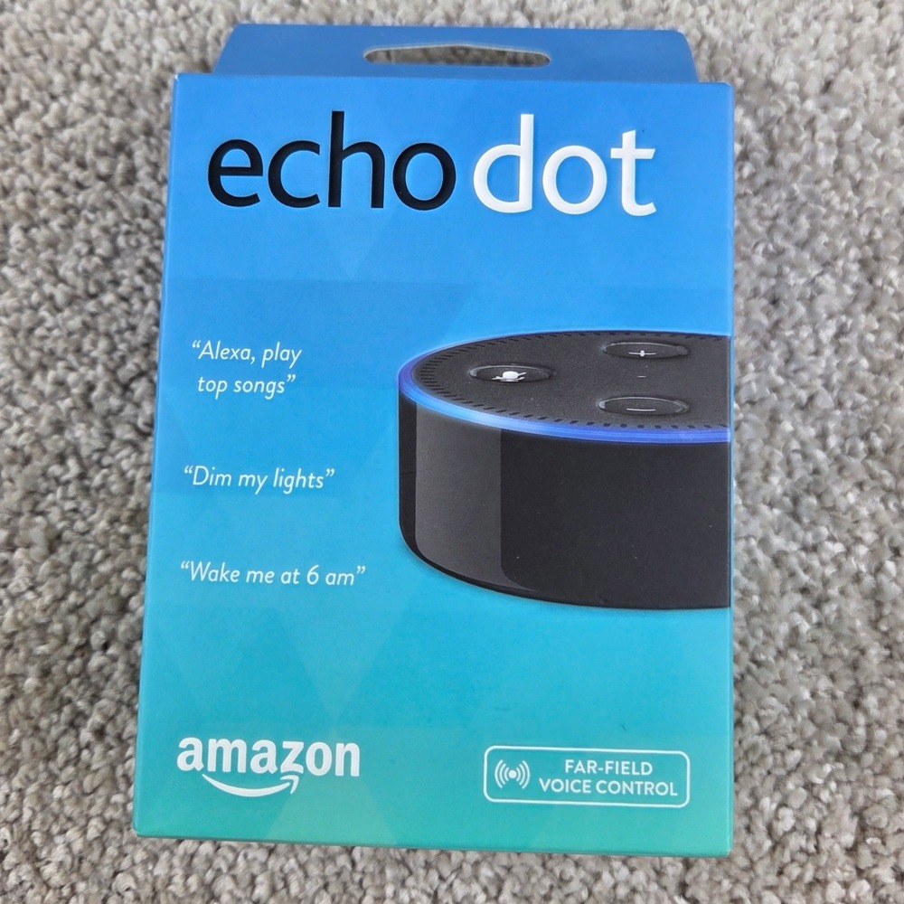 Amazon Echo Dot 2nd Gen Smart Speaker Alexa Voice Control Black New